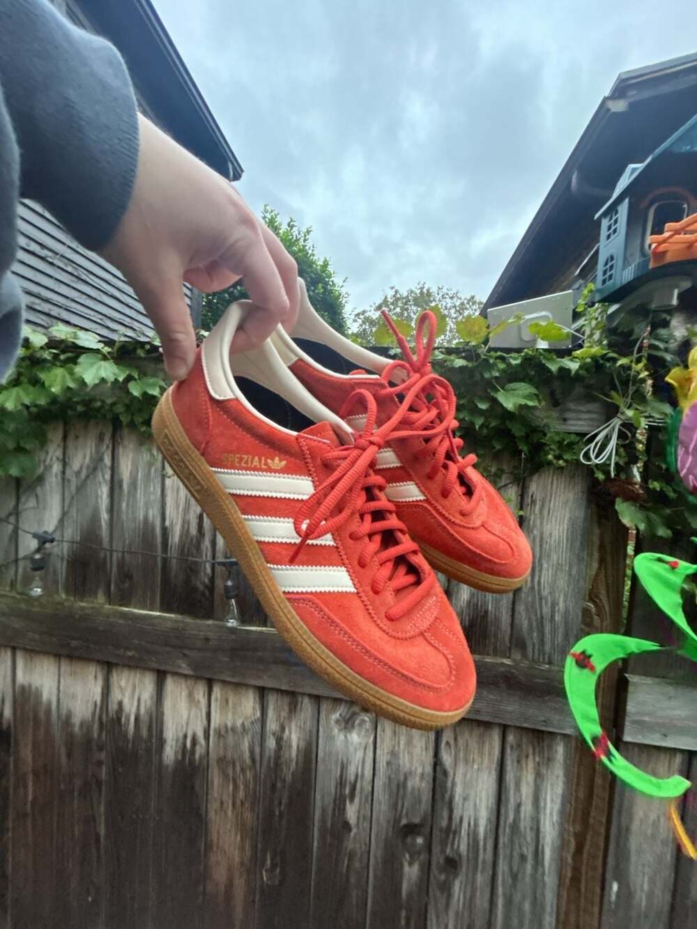 Adidas Spezial Size Womens 10 Mens 8 Red White Suede Sneakers
